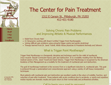 Tablet Screenshot of centerforpaintreatment.com